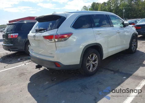 2015 Toyota Highlander Xle V6 from USA, damaged, VIN 5TDKKRFH2FS066592